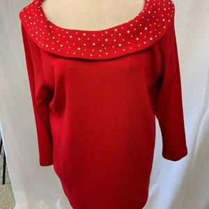 Rafaella studio red sweater